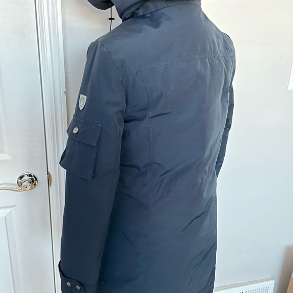 Waterproof Fill Down Duck Feathers Parka Puffy Zip hood Mock Winter Outdoor rain - Picture 4 of 7